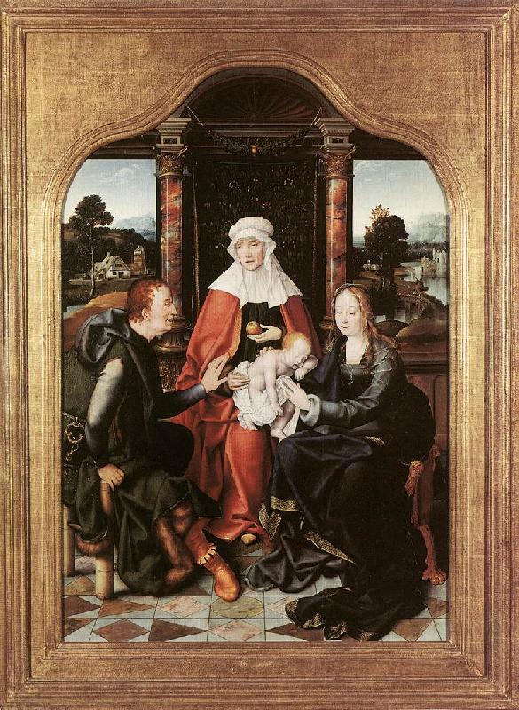 CLEVE, Joos van St Anne with the Virgin and Child and St Joachim gh